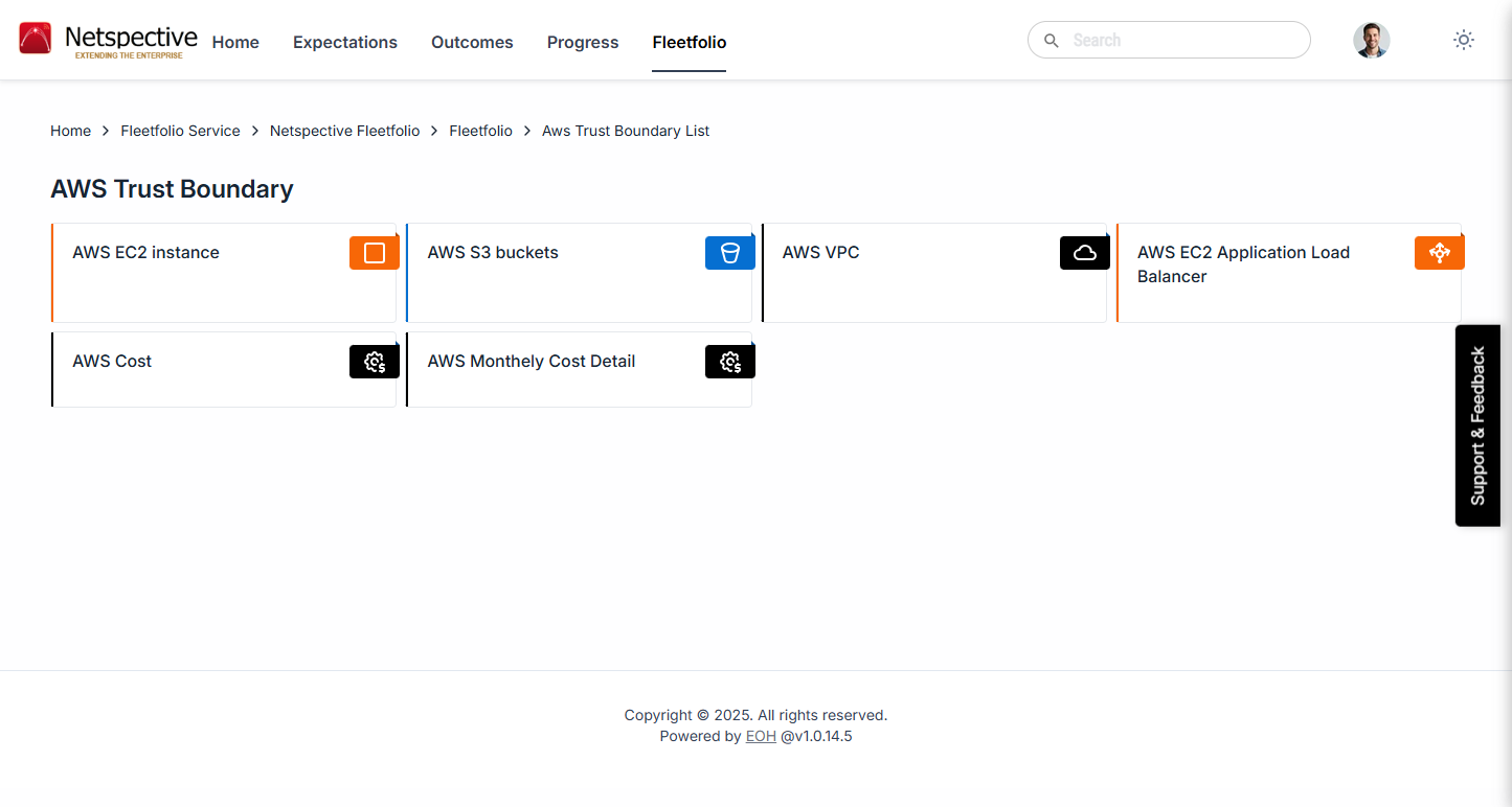 Fleetfolio continuous asset monitoring view